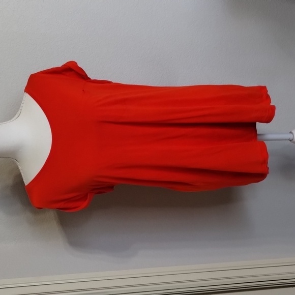 Cabi women's size medium reddish orange one pocket lightweight blouse style #854 - Picture 1 of 10